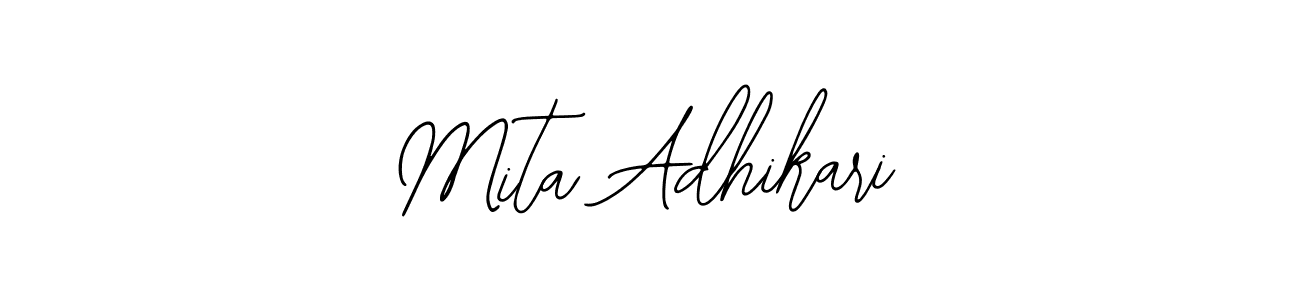 Also we have Mita Adhikari name is the best signature style. Create professional handwritten signature collection using Bearetta-2O07w autograph style. Mita Adhikari signature style 12 images and pictures png