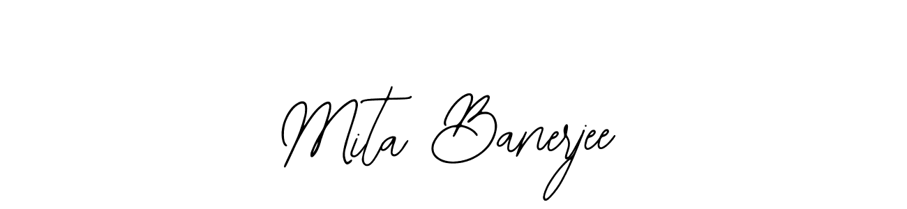 How to make Mita Banerjee name signature. Use Bearetta-2O07w style for creating short signs online. This is the latest handwritten sign. Mita Banerjee signature style 12 images and pictures png
