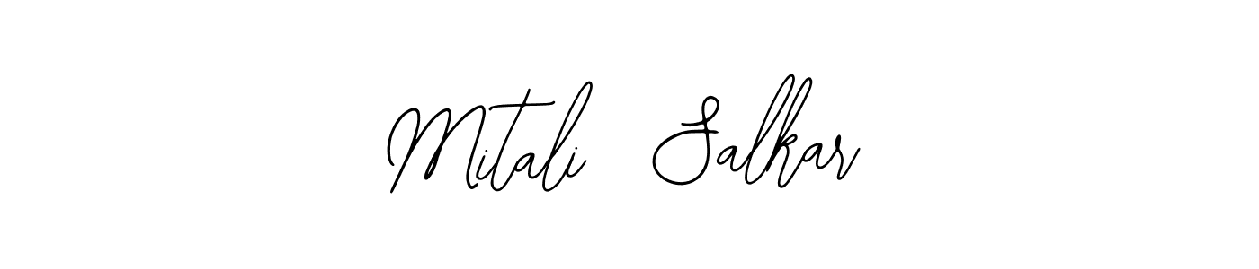 This is the best signature style for the Mitali  Salkar name. Also you like these signature font (Bearetta-2O07w). Mix name signature. Mitali  Salkar signature style 12 images and pictures png