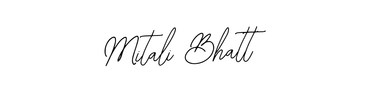 How to make Mitali Bhatt name signature. Use Bearetta-2O07w style for creating short signs online. This is the latest handwritten sign. Mitali Bhatt signature style 12 images and pictures png