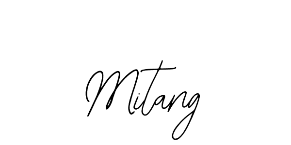 You should practise on your own different ways (Bearetta-2O07w) to write your name (Mitang) in signature. don't let someone else do it for you. Mitang signature style 12 images and pictures png