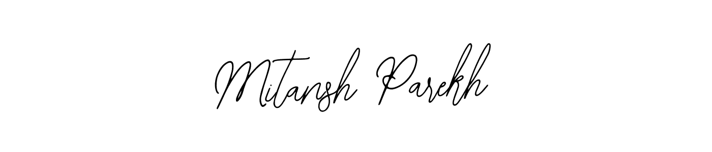 How to Draw Mitansh Parekh signature style? Bearetta-2O07w is a latest design signature styles for name Mitansh Parekh. Mitansh Parekh signature style 12 images and pictures png