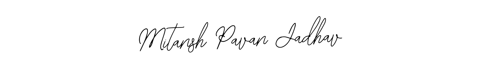 Create a beautiful signature design for name Mitansh Pavan Jadhav. With this signature (Bearetta-2O07w) fonts, you can make a handwritten signature for free. Mitansh Pavan Jadhav signature style 12 images and pictures png