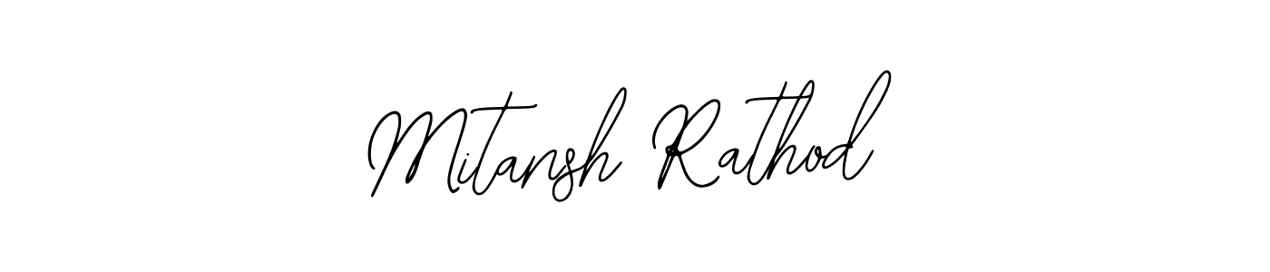 Use a signature maker to create a handwritten signature online. With this signature software, you can design (Bearetta-2O07w) your own signature for name Mitansh Rathod. Mitansh Rathod signature style 12 images and pictures png