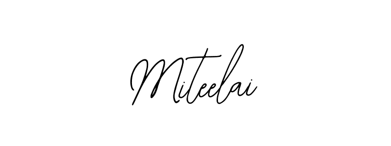 Similarly Bearetta-2O07w is the best handwritten signature design. Signature creator online .You can use it as an online autograph creator for name Miteelai. Miteelai signature style 12 images and pictures png