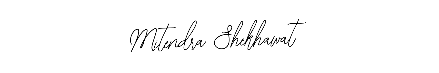 How to make Mitendra Shekhawat name signature. Use Bearetta-2O07w style for creating short signs online. This is the latest handwritten sign. Mitendra Shekhawat signature style 12 images and pictures png