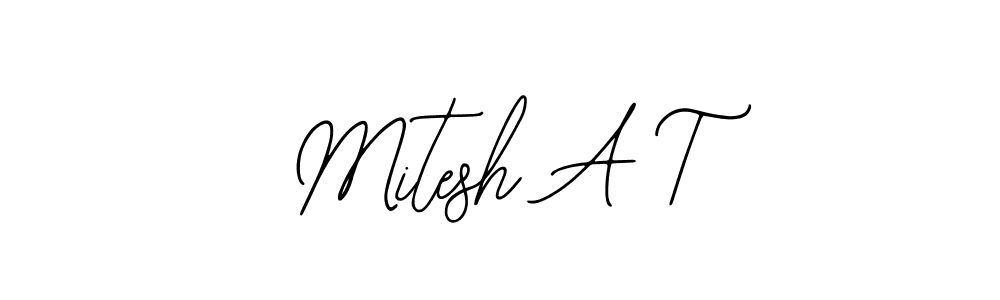 Also You can easily find your signature by using the search form. We will create Mitesh A T name handwritten signature images for you free of cost using Bearetta-2O07w sign style. Mitesh A T signature style 12 images and pictures png
