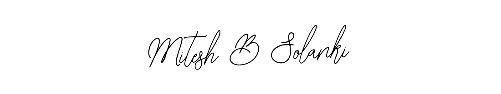 Make a beautiful signature design for name Mitesh B Solanki. With this signature (Bearetta-2O07w) style, you can create a handwritten signature for free. Mitesh B Solanki signature style 12 images and pictures png