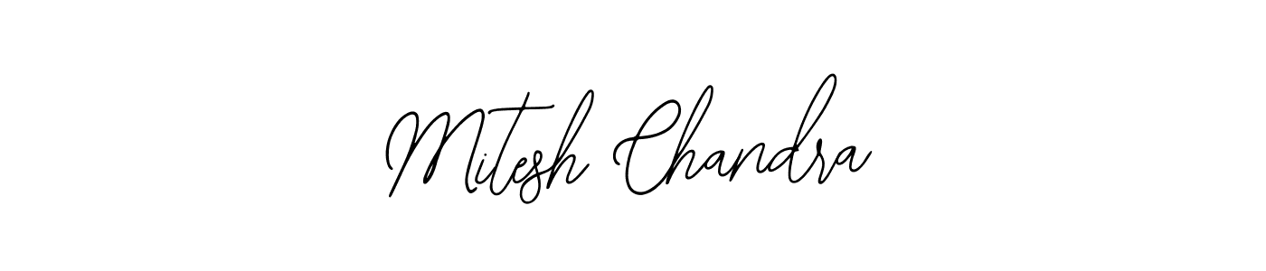 Mitesh Chandra stylish signature style. Best Handwritten Sign (Bearetta-2O07w) for my name. Handwritten Signature Collection Ideas for my name Mitesh Chandra. Mitesh Chandra signature style 12 images and pictures png