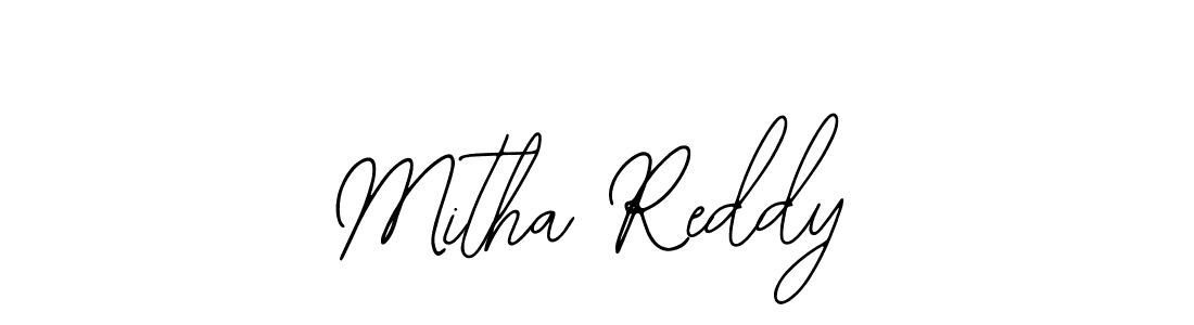 Use a signature maker to create a handwritten signature online. With this signature software, you can design (Bearetta-2O07w) your own signature for name Mitha Reddy. Mitha Reddy signature style 12 images and pictures png