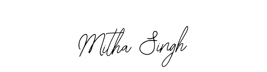 Design your own signature with our free online signature maker. With this signature software, you can create a handwritten (Bearetta-2O07w) signature for name Mitha Singh. Mitha Singh signature style 12 images and pictures png