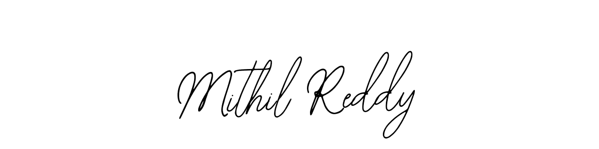 Bearetta-2O07w is a professional signature style that is perfect for those who want to add a touch of class to their signature. It is also a great choice for those who want to make their signature more unique. Get Mithil Reddy name to fancy signature for free. Mithil Reddy signature style 12 images and pictures png