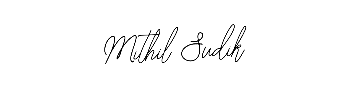 You should practise on your own different ways (Bearetta-2O07w) to write your name (Mithil Sudik) in signature. don't let someone else do it for you. Mithil Sudik signature style 12 images and pictures png