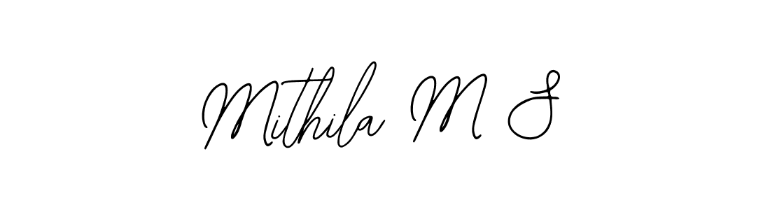 Also we have Mithila M S name is the best signature style. Create professional handwritten signature collection using Bearetta-2O07w autograph style. Mithila M S signature style 12 images and pictures png