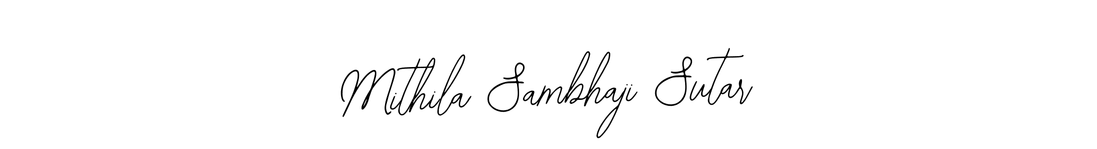 Mithila Sambhaji Sutar stylish signature style. Best Handwritten Sign (Bearetta-2O07w) for my name. Handwritten Signature Collection Ideas for my name Mithila Sambhaji Sutar. Mithila Sambhaji Sutar signature style 12 images and pictures png