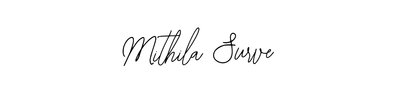 if you are searching for the best signature style for your name Mithila Surve. so please give up your signature search. here we have designed multiple signature styles  using Bearetta-2O07w. Mithila Surve signature style 12 images and pictures png