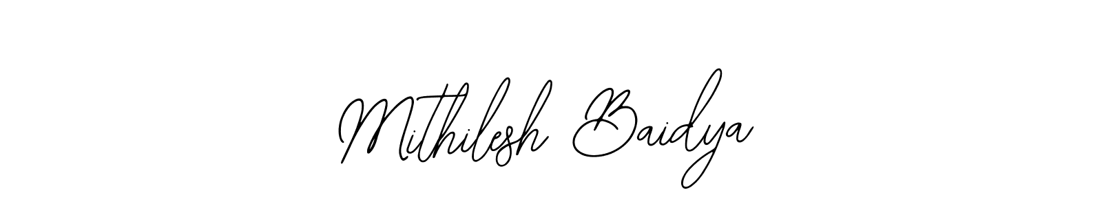 Create a beautiful signature design for name Mithilesh Baidya. With this signature (Bearetta-2O07w) fonts, you can make a handwritten signature for free. Mithilesh Baidya signature style 12 images and pictures png