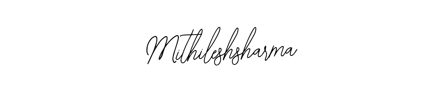 Use a signature maker to create a handwritten signature online. With this signature software, you can design (Bearetta-2O07w) your own signature for name Mithileshsharma. Mithileshsharma signature style 12 images and pictures png