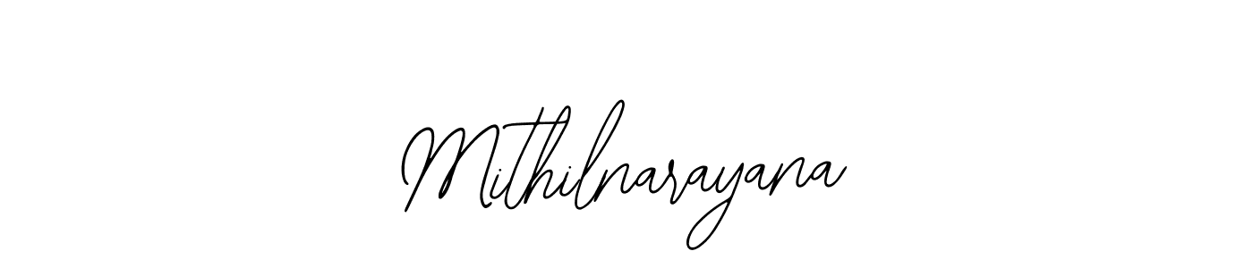 Use a signature maker to create a handwritten signature online. With this signature software, you can design (Bearetta-2O07w) your own signature for name Mithilnarayana. Mithilnarayana signature style 12 images and pictures png
