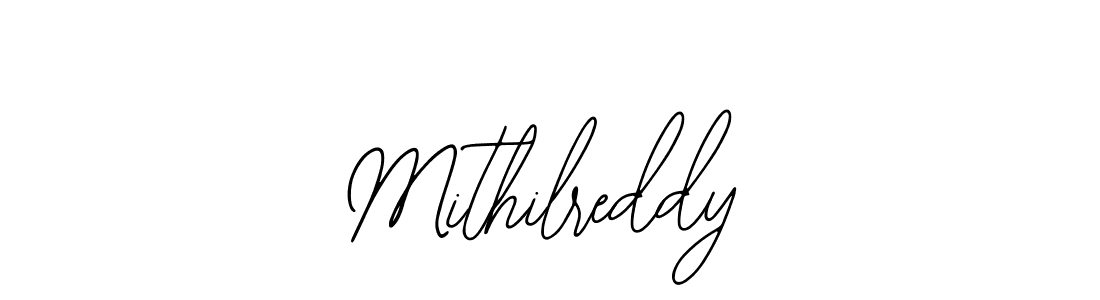 Use a signature maker to create a handwritten signature online. With this signature software, you can design (Bearetta-2O07w) your own signature for name Mithilreddy. Mithilreddy signature style 12 images and pictures png