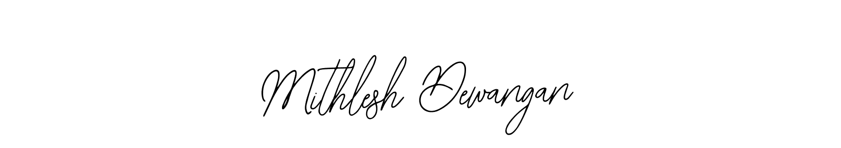 Use a signature maker to create a handwritten signature online. With this signature software, you can design (Bearetta-2O07w) your own signature for name Mithlesh Dewangan. Mithlesh Dewangan signature style 12 images and pictures png