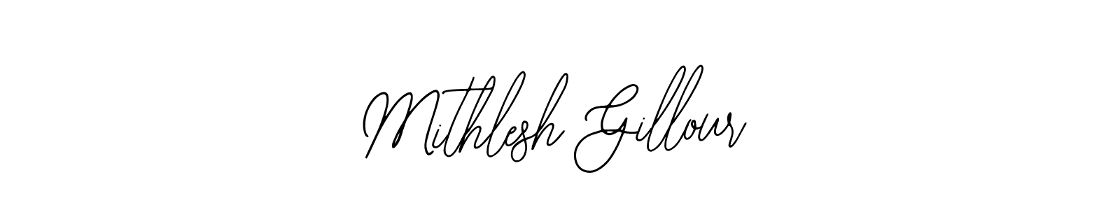 Also we have Mithlesh Gillour name is the best signature style. Create professional handwritten signature collection using Bearetta-2O07w autograph style. Mithlesh Gillour signature style 12 images and pictures png