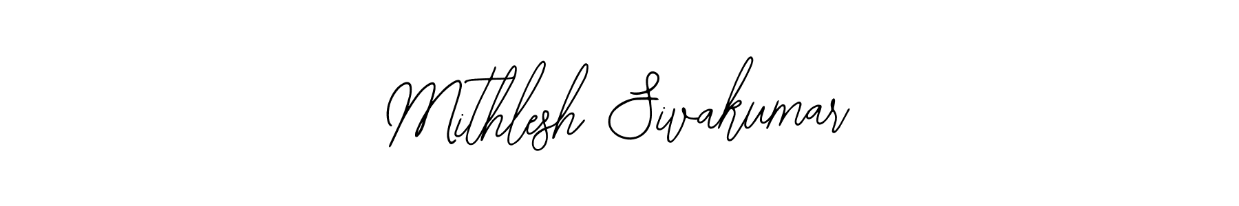 Use a signature maker to create a handwritten signature online. With this signature software, you can design (Bearetta-2O07w) your own signature for name Mithlesh Sivakumar. Mithlesh Sivakumar signature style 12 images and pictures png