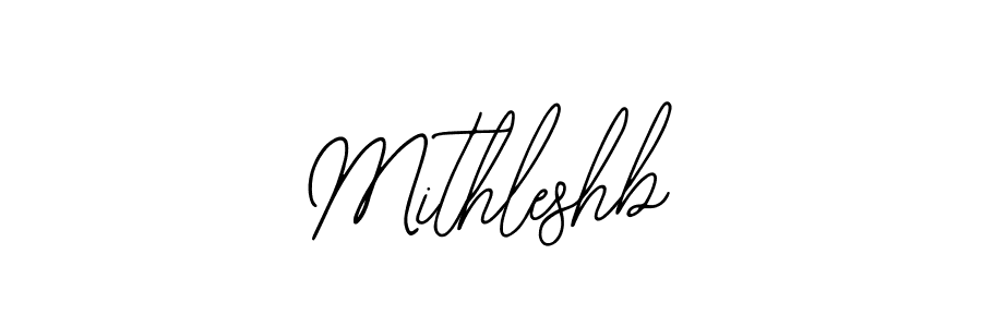 Use a signature maker to create a handwritten signature online. With this signature software, you can design (Bearetta-2O07w) your own signature for name Mithleshb. Mithleshb signature style 12 images and pictures png