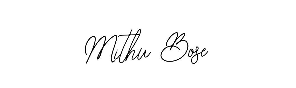 Make a beautiful signature design for name Mithu Bose. Use this online signature maker to create a handwritten signature for free. Mithu Bose signature style 12 images and pictures png