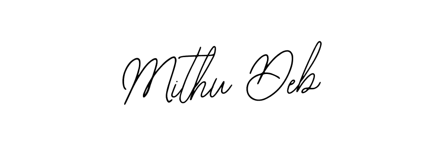 How to make Mithu Deb name signature. Use Bearetta-2O07w style for creating short signs online. This is the latest handwritten sign. Mithu Deb signature style 12 images and pictures png