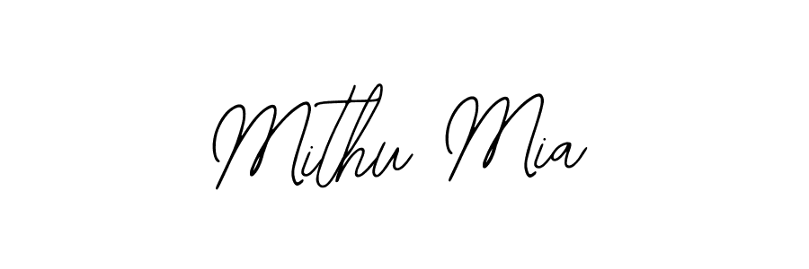 Also we have Mithu Mia name is the best signature style. Create professional handwritten signature collection using Bearetta-2O07w autograph style. Mithu Mia signature style 12 images and pictures png