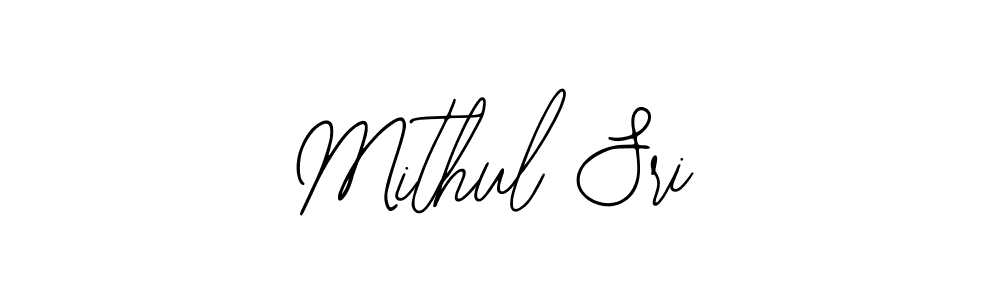 Design your own signature with our free online signature maker. With this signature software, you can create a handwritten (Bearetta-2O07w) signature for name Mithul Sri. Mithul Sri signature style 12 images and pictures png