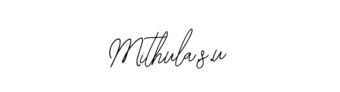 How to Draw Mithula.s.u signature style? Bearetta-2O07w is a latest design signature styles for name Mithula.s.u. Mithula.s.u signature style 12 images and pictures png