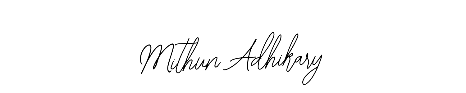 Also we have Mithun Adhikary name is the best signature style. Create professional handwritten signature collection using Bearetta-2O07w autograph style. Mithun Adhikary signature style 12 images and pictures png