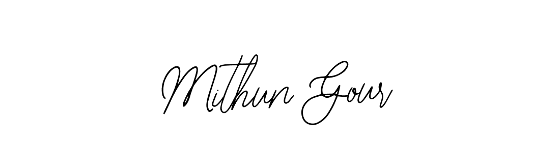 Use a signature maker to create a handwritten signature online. With this signature software, you can design (Bearetta-2O07w) your own signature for name Mithun Gour. Mithun Gour signature style 12 images and pictures png