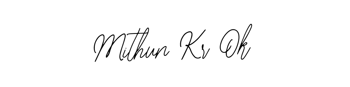 Create a beautiful signature design for name Mithun Kr Ok. With this signature (Bearetta-2O07w) fonts, you can make a handwritten signature for free. Mithun Kr Ok signature style 12 images and pictures png