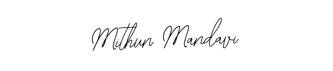 Use a signature maker to create a handwritten signature online. With this signature software, you can design (Bearetta-2O07w) your own signature for name Mithun Mandavi. Mithun Mandavi signature style 12 images and pictures png