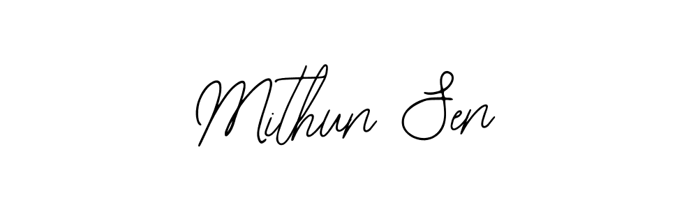 How to make Mithun Sen signature? Bearetta-2O07w is a professional autograph style. Create handwritten signature for Mithun Sen name. Mithun Sen signature style 12 images and pictures png