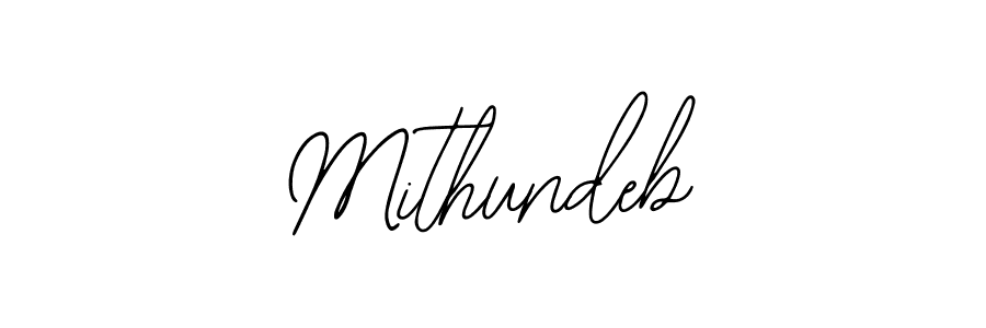 The best way (Bearetta-2O07w) to make a short signature is to pick only two or three words in your name. The name Mithundeb include a total of six letters. For converting this name. Mithundeb signature style 12 images and pictures png