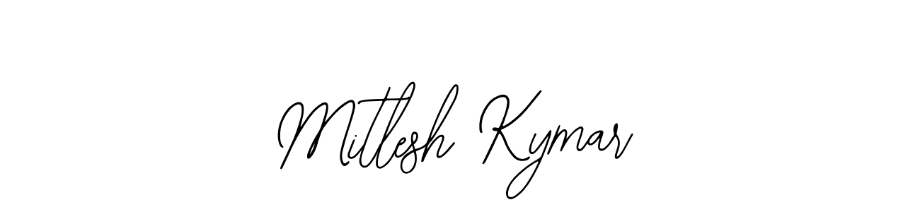How to Draw Mitlesh Kymar signature style? Bearetta-2O07w is a latest design signature styles for name Mitlesh Kymar. Mitlesh Kymar signature style 12 images and pictures png