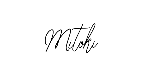 The best way (Bearetta-2O07w) to make a short signature is to pick only two or three words in your name. The name Mitoki include a total of six letters. For converting this name. Mitoki signature style 12 images and pictures png