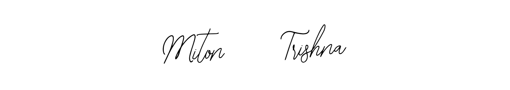 Similarly Bearetta-2O07w is the best handwritten signature design. Signature creator online .You can use it as an online autograph creator for name Miton     Trishna. Miton     Trishna signature style 12 images and pictures png
