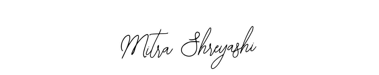 Use a signature maker to create a handwritten signature online. With this signature software, you can design (Bearetta-2O07w) your own signature for name Mitra Shreyashi. Mitra Shreyashi signature style 12 images and pictures png