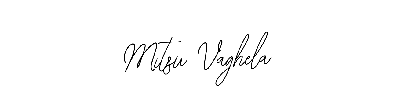Mitsu Vaghela stylish signature style. Best Handwritten Sign (Bearetta-2O07w) for my name. Handwritten Signature Collection Ideas for my name Mitsu Vaghela. Mitsu Vaghela signature style 12 images and pictures png