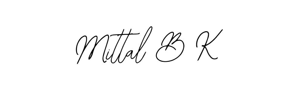 Make a beautiful signature design for name Mittal B K. Use this online signature maker to create a handwritten signature for free. Mittal B K signature style 12 images and pictures png