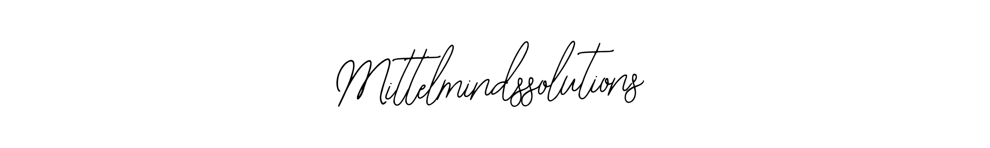 Similarly Bearetta-2O07w is the best handwritten signature design. Signature creator online .You can use it as an online autograph creator for name Mittelmindssolutions. Mittelmindssolutions signature style 12 images and pictures png