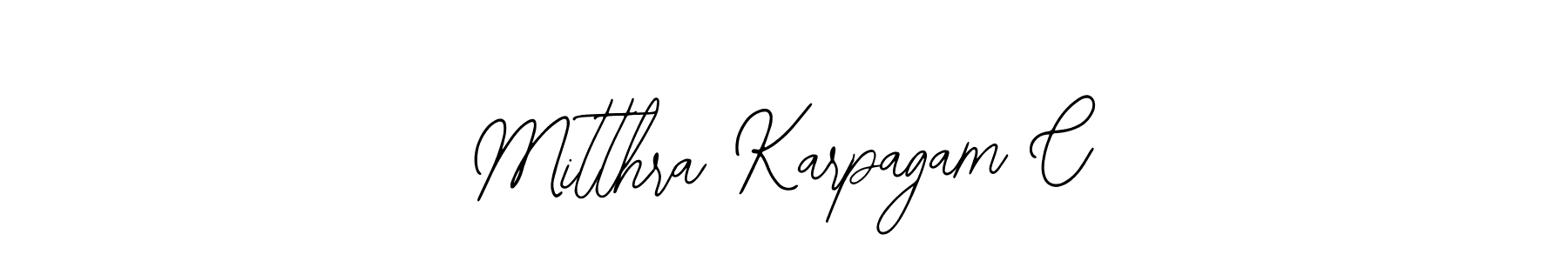 Make a beautiful signature design for name Mitthra Karpagam C. With this signature (Bearetta-2O07w) style, you can create a handwritten signature for free. Mitthra Karpagam C signature style 12 images and pictures png