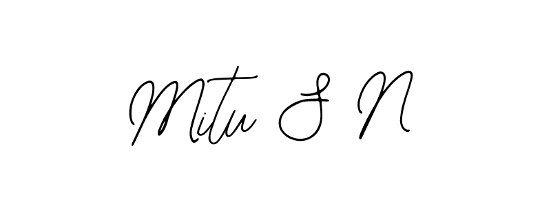 How to Draw Mitu S N signature style? Bearetta-2O07w is a latest design signature styles for name Mitu S N. Mitu S N signature style 12 images and pictures png