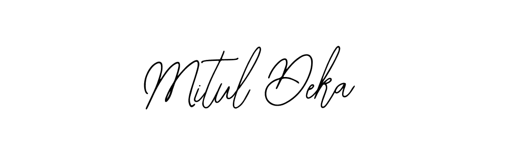 How to Draw Mitul Deka signature style? Bearetta-2O07w is a latest design signature styles for name Mitul Deka. Mitul Deka signature style 12 images and pictures png