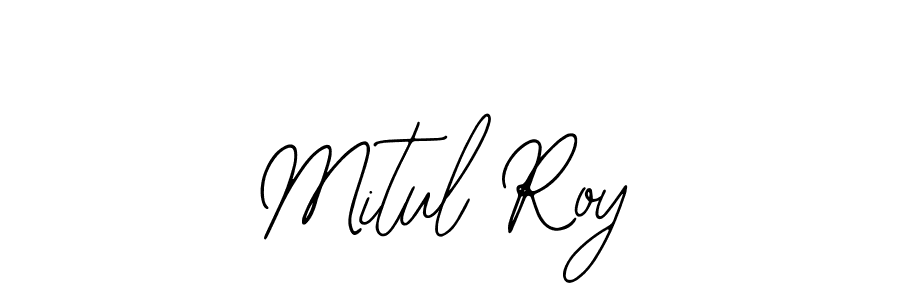 You should practise on your own different ways (Bearetta-2O07w) to write your name (Mitul Roy) in signature. don't let someone else do it for you. Mitul Roy signature style 12 images and pictures png